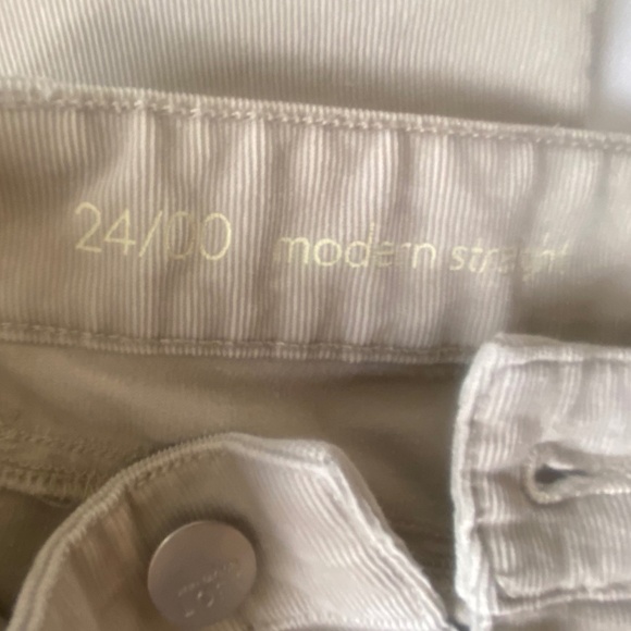 Tan Straight Leg Corduroy Jeans - Picture 6 of 9